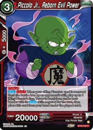 Piccolo Jr., Reborn Evil Power (BT25-023) - Legend of the Dragon Balls Foil