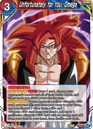 Unfortunately for You, Omega (BT25-125) - Legend of the Dragon Balls Foil
