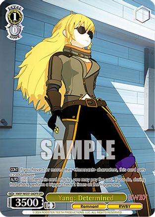 Yang: Determined (OFR) (RWBY/WXE01-04OFR OFR) - RWBY Premium Booster