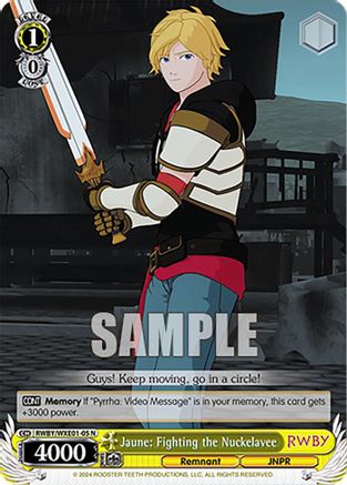Jaune: Fighting the Nuckelavee (RWBY/WXE01-05 N) - RWBY Premium Booster