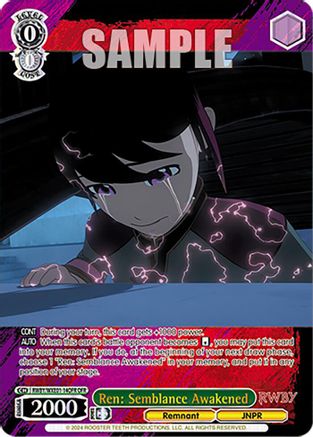 Ren: Semblance Awakened (OFR) (RWBY/WXE01-14OFR OFR) - RWBY Premium Booster