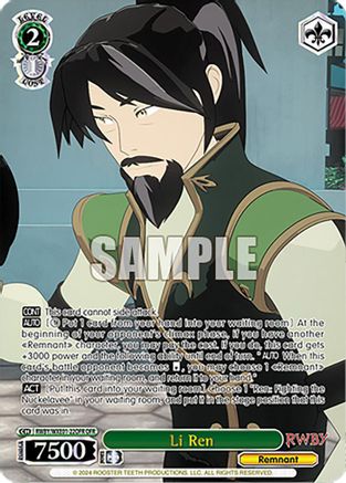 Li Ren (OFR) (RWBY/WXE01-22OFR OFR) - RWBY Premium Booster