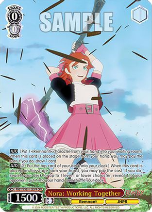 Nora: Working Together (OFR) (RWBY/WXE01-28OFR OFR) - RWBY Premium Booster