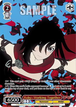 Ruby: Working Together (OFR) (RWBY/WXE01-38OFR OFR) - RWBY Premium Booster