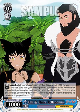 Kali & Ghira Belladonna (RWBY/WXE01-46 N) - RWBY Premium Booster