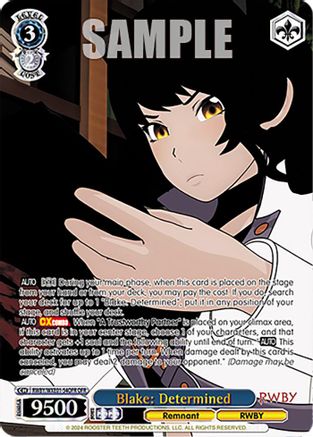 Blake: Determined (OFR) (RWBY/WXE01-54OFR OFR) - RWBY Premium Booster