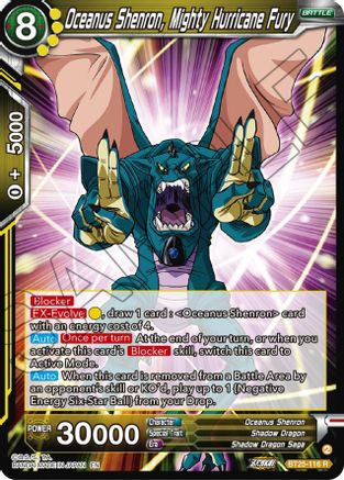Oceanus Shenron, Mighty Hurricane Fury (BT25-116) - Legend of the Dragon Balls Foil