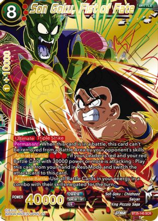Son Goku, Fist of Fate (BT25-145) - Legend of the Dragon Balls Foil