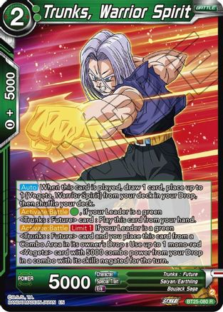 Trunks, Warrior Spirit (BT25-080) - Legend of the Dragon Balls Foil