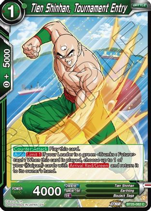 Tien Shinhan, Tournament Entry (BT25-082) - Legend of the Dragon Balls