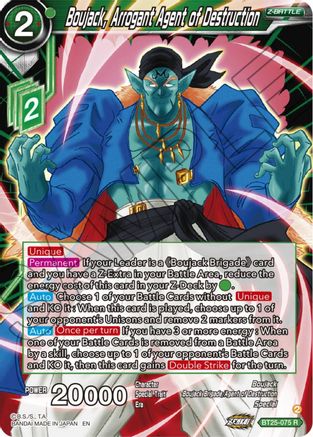 Boujack, Arrogant Agent of Destruction (BT25-075) - Legend of the Dragon Balls Foil