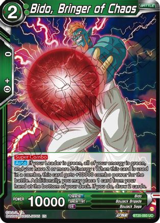 Bido, Bringer of Chaos (BT25-093) - Legend of the Dragon Balls