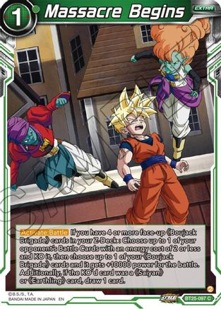 Massacre Begins (BT25-097) - Legend of the Dragon Balls