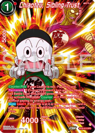 Chiaotzu, Sibling Trust (SPR) (BT25-013) - Legend of the Dragon Balls Foil
