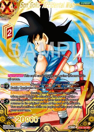 Son Goku, Accidental Wish (DBR) (BT25-138) - Legend of the Dragon Balls Foil