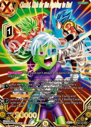 Cheelai, Wish for the Fighting to End (DBR) (BT25-144) - Legend of the Dragon Balls Foil