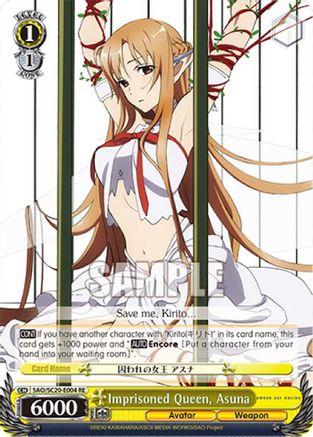 Imprisoned Queen, Asuna (SAO/S20-E004 RE) - Sword Art Online Chronicle Set