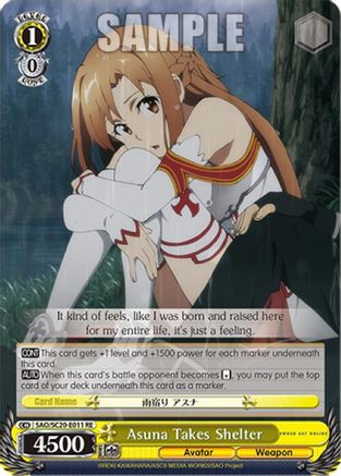 Asuna Takes Shelter (SAO/SC20-E011 RE) - Sword Art Online Chronicle Set