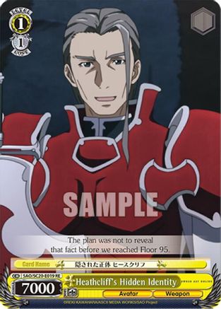 Heathcliff's Hidden Identity (SAO/S20-E019 RE) - Sword Art Online Chronicle Set