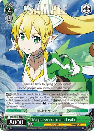 Magic Swordsman, Leafa (SAO/S20-E026 RE) - Sword Art Online Chronicle Set