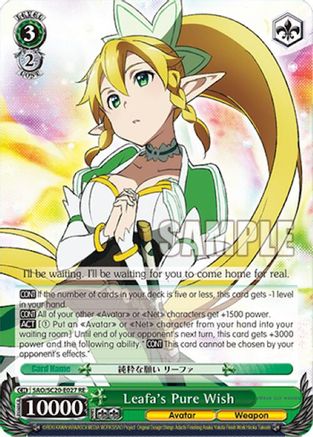 Leafa's Pure Wish (SAO/S20-E027 RE) - Sword Art Online Chronicle Set