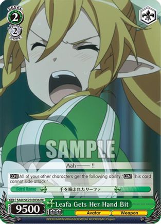 Leafa Gets Her Hand Bit (SAO/S20-E036 RE) - Sword Art Online Chronicle Set