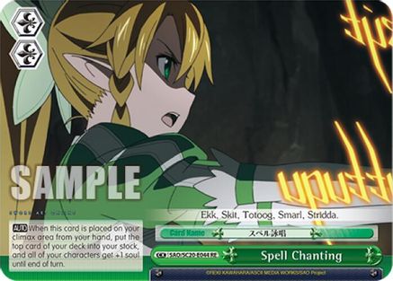 Spell Chanting (SAO/S20-E044 RE) - Sword Art Online Chronicle Set