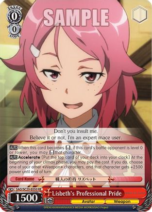 Lisbeth's Professional Pride (SAO/SC20-E050 RE) - Sword Art Online Chronicle Set