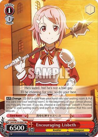Encouraging Lisbeth (SAO/S20-E067 RE) - Sword Art Online Chronicle Set