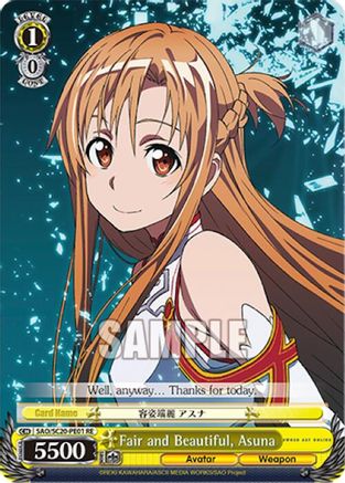 Fair and Beautiful, Asuna (SAO/SC20-PE01 RE) - Sword Art Online Chronicle Set