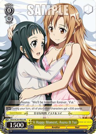 A Happy Moment, Asuna & Yui (SAO/SC20-PE03 RE) - Sword Art Online Chronicle Set
