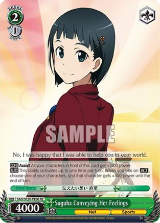 Suguha Conveying Her Feelings (SAO/S20-PE06 RE) - Sword Art Online Chronicle Set