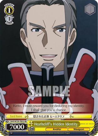 Heathcliff's Hidden Identity (TD) (SAO/S20-TE03 RE) - Sword Art Online Chronicle Set