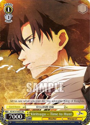 Kiritsugu - Time to Hunt (FZ/SC17-E021 RE) - Fate/Zero Chronicle Set