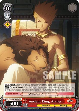 Ancient King, Archer (FZ/SC17-E071 RE) - Fate/Zero Chronicle Set