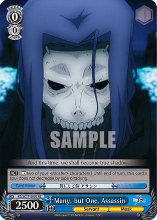 Many, but One, Assassin (FZ/SC17-E093 RE) - Fate/Zero Chronicle Set