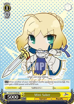 Mini Saber (FZ/SC17-E106 RE) - Fate/Zero Chronicle Set