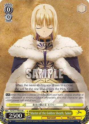 Master of the Golden Sheath, Saber (FZ/SC17-PE03 RE) - Fate/Zero Chronicle Set