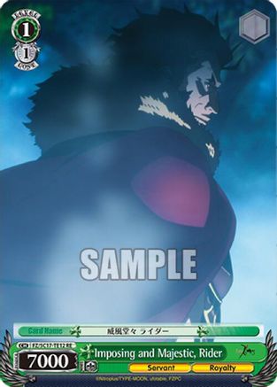 Imposing and Majestic, Rider (TD) (FZ/SC17-TE12 RE) - Fate/Zero Chronicle Set