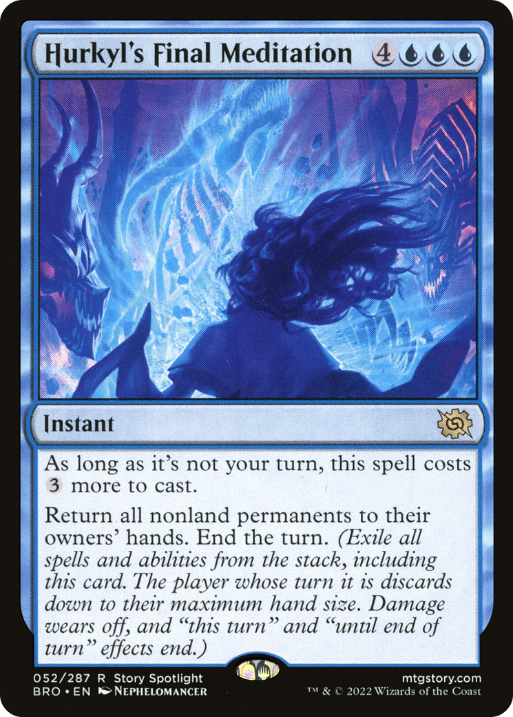 Hurkyl's Final Meditation (BRO-052) - The Brothers' War Foil
