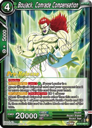 Boujack, Comrade Compensation (BT25-084) - Legend of the Dragon Balls PreRelease Cards Foil