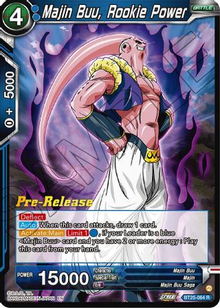 Majin Buu, Rookie Power (BT25-064) - Legend of the Dragon Balls PreRelease Cards Foil