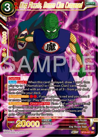 King Piccolo, Demon Clan Convened (BT25-021) - Legend of the Dragon Balls Foil