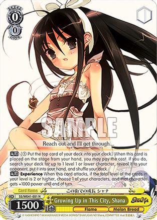 Growing Up in This City, Shana (SS/WE41-E01 N) - Shakugan no Shana Premium Booster