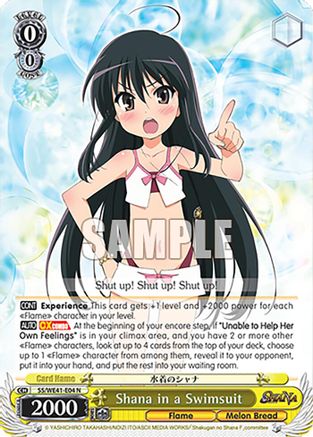 Shana in a Swimsuit (SS/WE41-E04 N) - Shakugan no Shana Premium Booster