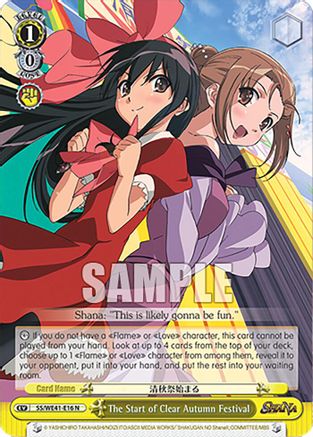 The Start of Clear Autumn Festival (SS/WE41-E16 N) - Shakugan no Shana Premium Booster