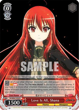 Love Is All, Shana (SS/WE41-E24 N) - Shakugan no Shana Premium Booster
