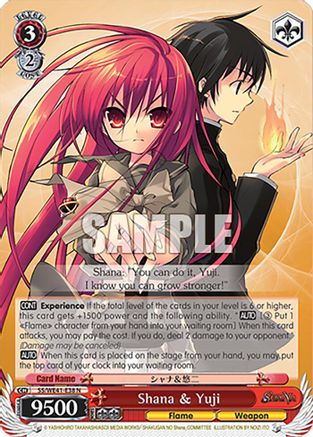 Shana & Yuji (SS/WE41-E38 N) - Shakugan no Shana Premium Booster