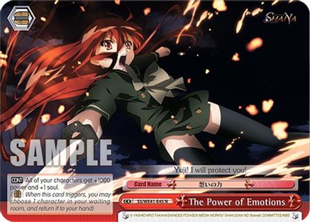The Power of Emotions (SS/WE41-E45 N) - Shakugan no Shana Premium Booster