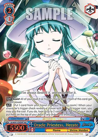 Oracle Priestess, Hecate (SHP) (SS/WE41-E54SHP SHP) - Shakugan no Shana Premium Booster